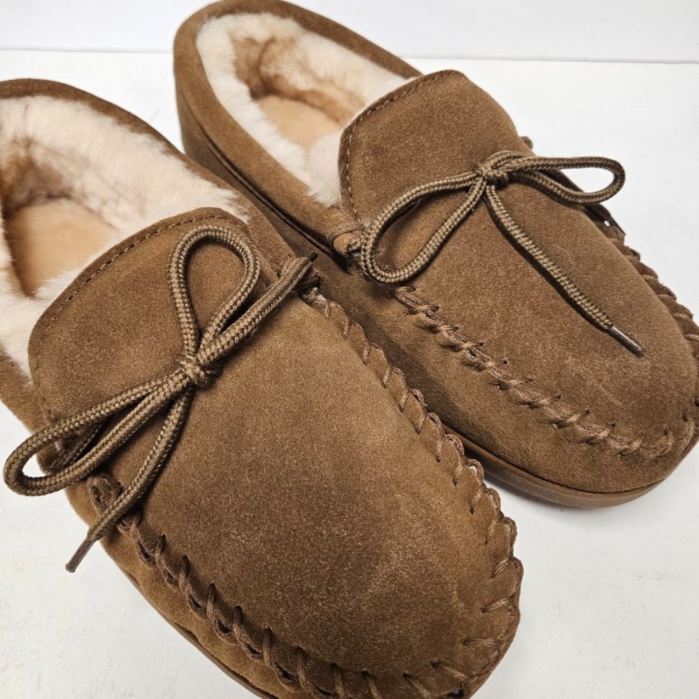 BEARPAW Men's Moc II Slipper, Hickory ii, size 9-11, NEW